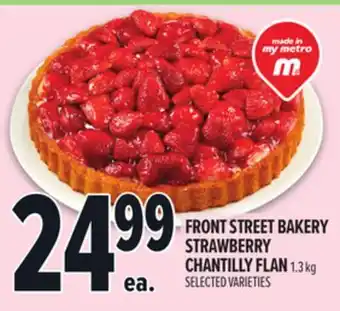 Metro FRONT STREET BAKERY STRAWBERRY CHANTILLY FLAN offer