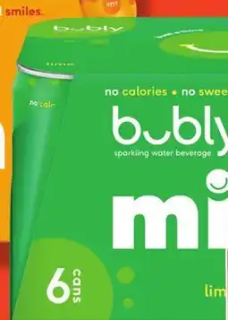 Metro BUBLY SPARKLING WATER MINI offer