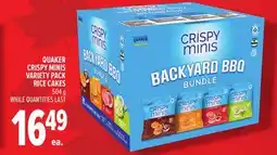 Metro QUAKER CRISPY MINIS VARIETY PACK RICE CAKES offer