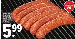 Metro STORE MADE SAUSAGES VALUE PACK offer