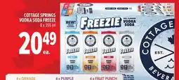 Metro COTTAGE SPRINGS VODKA SODA FREEZE offer