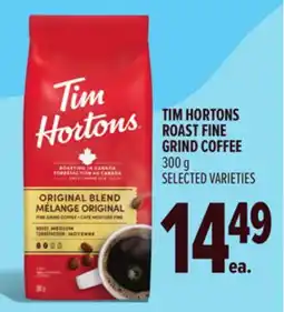 Metro TIM HORTONS ROAST FINE GRIND COFFEE offer