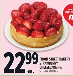 Metro FRONT STREET BAKERY STRAWBERRY CHEESECAKE offer
