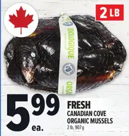 Metro FRESH CANADIAN COVE ORGANIC MUSSELS offer