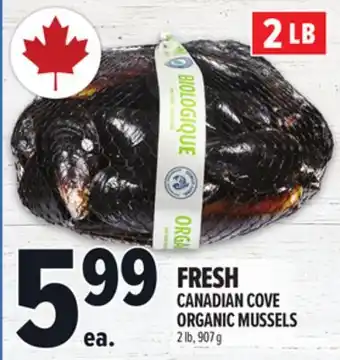Metro FRESH CANADIAN COVE ORGANIC MUSSELS offer