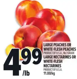 Metro LARGE PEACHES OR WHITE-FLESH PEACHES | LARGE NECTARINES OR WHITE-FLESH NECTARINES offer