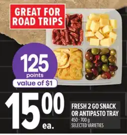 Metro FRESH 2 GO SNACK OR ANTIPASTO TRAY offer