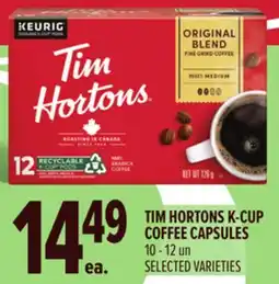Metro TIM HORTONS K-CUP COFFEE CAPSULES offer