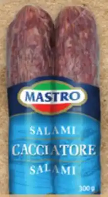 Metro MASTRO CASALINGO, CALABRESE, CACCIATORE OR SOPRESSATA SALAMI offer