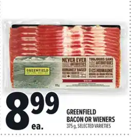 Metro GREENFIELD BACON OR WIENERS offer