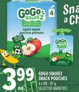 Metro GOGO SQUEEZ SNACK POUCHES offer