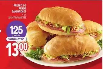 Metro FRESH 2 GO PANINI SANDWICHES offer
