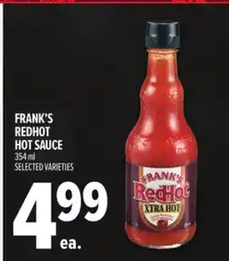 Metro FRANK'S REDHOT HOT SAUCE offer