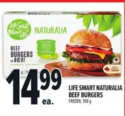 Metro LIFE SMART NATURALIA BEEF BURGERS offer