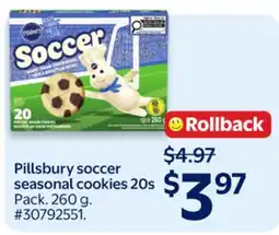 Walmart Pillsbury seasonal soccer cookies 20s offer