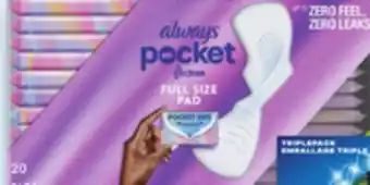 Walmart Always FlexFoam pads offer