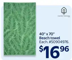 Walmart Home Trends 40 x 70 Beach Towel offer