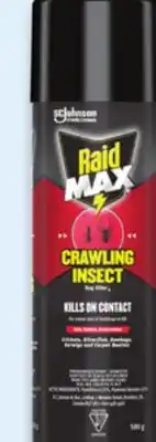 Walmart Assorted Raid Max aerosol spray offer