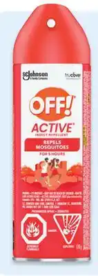 Walmart Active insect repellent aerosol 170 g or pump spray 85 mL offer