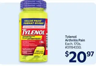 Walmart Tylenol Arthritis Pain offer