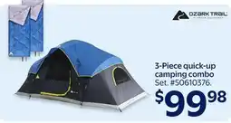Walmart 3-Pice quick up camping combo offer