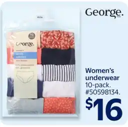 Walmart George Women's underwear offer
