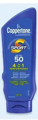 Walmart Coppertone Sport SPF 50 lotion offer