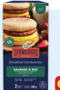 Walmart Eggo waffles or pancakes 240 g - 560 g Schneiders sandwiches or egg bits 204 g - 288 g offer