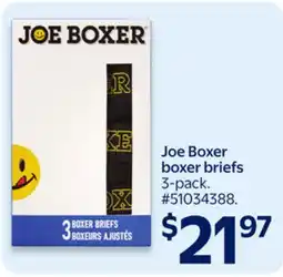 Walmart Joe Boxer boxer briefs offer