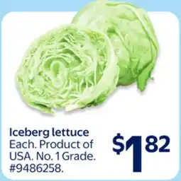 Walmart Iceberg lettuce offer