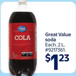 Walmart Great Value Soda offer