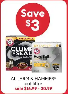 Petsmart ALL ARM & HAMMER cat litter offer