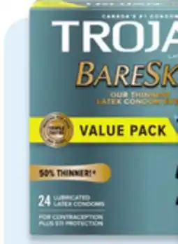 Walmart Trojan BareSkin 24s condoms offer