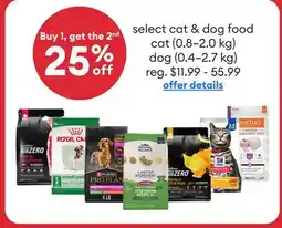 Petsmart Select cat & dog food offer