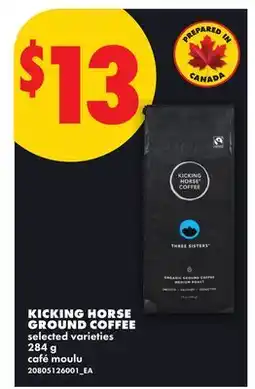 No Frills KICKING HORSE GROUND COFFEE offer