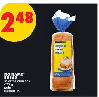 No Frills NO NAME BREAD offer