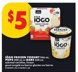 No Frills IÖGO FROZEN YOGURT, 946 ML, POPS, 400 ML OR BARS, 320 ML offer