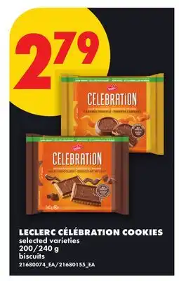 No Frills LECLERC CÉLÉBRATION COOKIES, 200/240 G offer