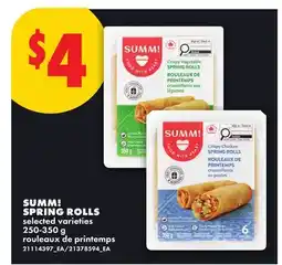 No Frills SUMM! SPRING ROLLS offer