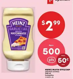 No Frills HEINZ MAYO STYLE DIP offer