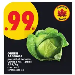 No Frills GREEN CABBAGE offer