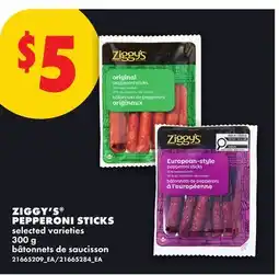 No Frills ZIGGY'S PEPPERONI STICKS offer