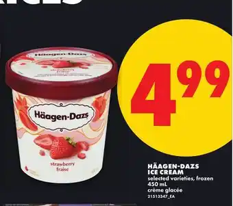 No Frills HÄAGEN-DAZS ICE CREAM offer