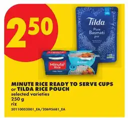 No Frills MINUTE RICE READY TO SERVE CUPS OR TILDA RICE POUCH offer