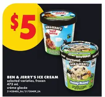 No Frills BEN & JERRY'S ICE CREAM offer