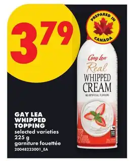 No Frills GAY LEA WHIPPED TOPPING offer