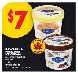 No Frills KAWARTHA PREMIUM ICE CREAM offer