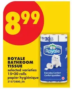 No Frills ROYALE BATHROOM TISSUE, 15=30 rolls offer