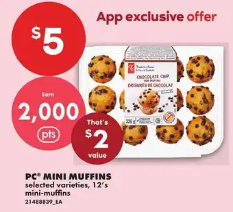 No Frills PC MINI MUFFINS, 12'S offer