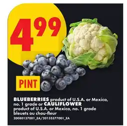 No Frills BLUEBERRIES OR CAULIFLOWER offer